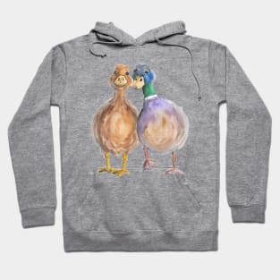 Duckies, Lovebirds. Duck Couple Hoodie